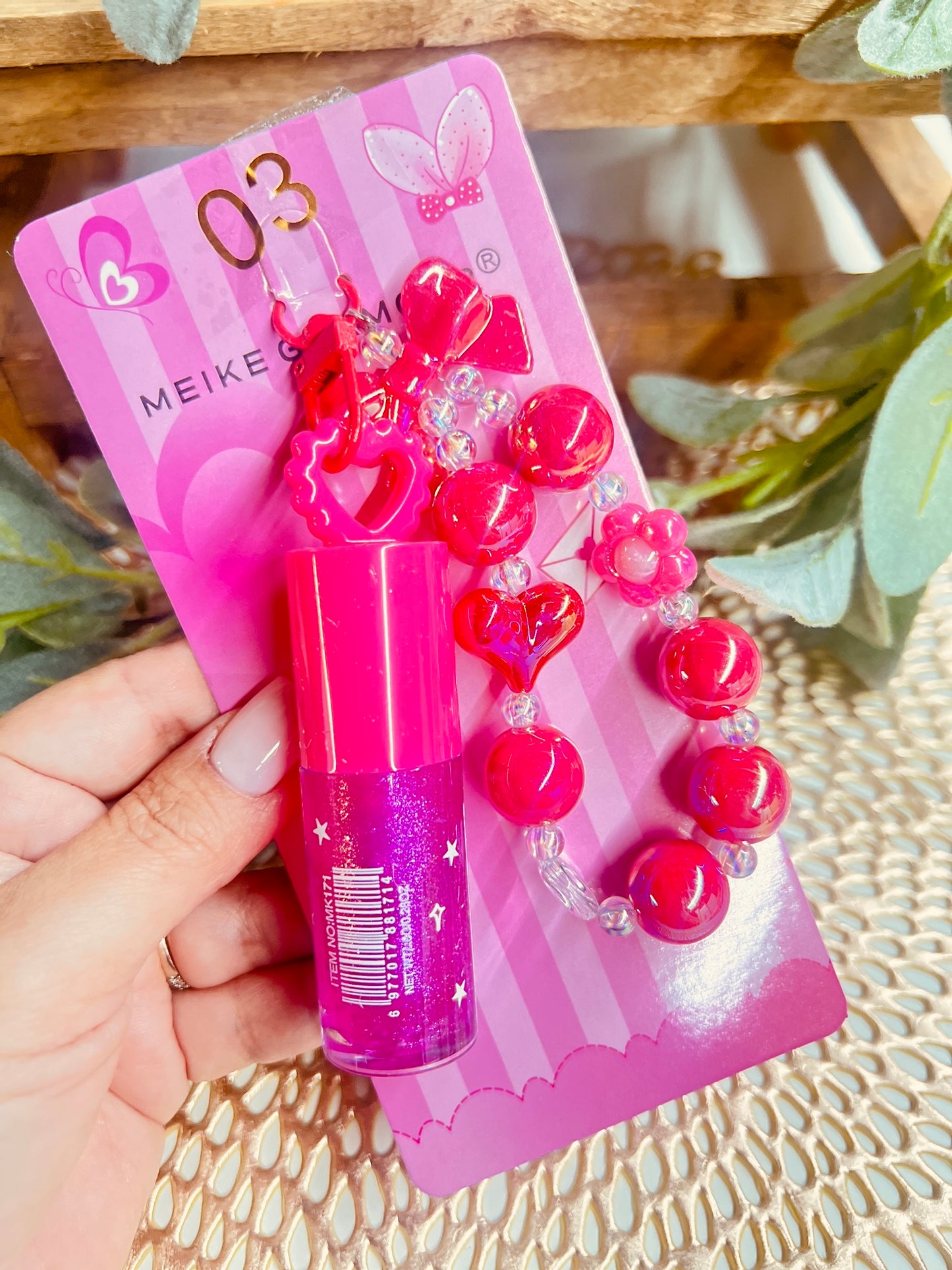 LIP GLOSS W/KEYCHAIN