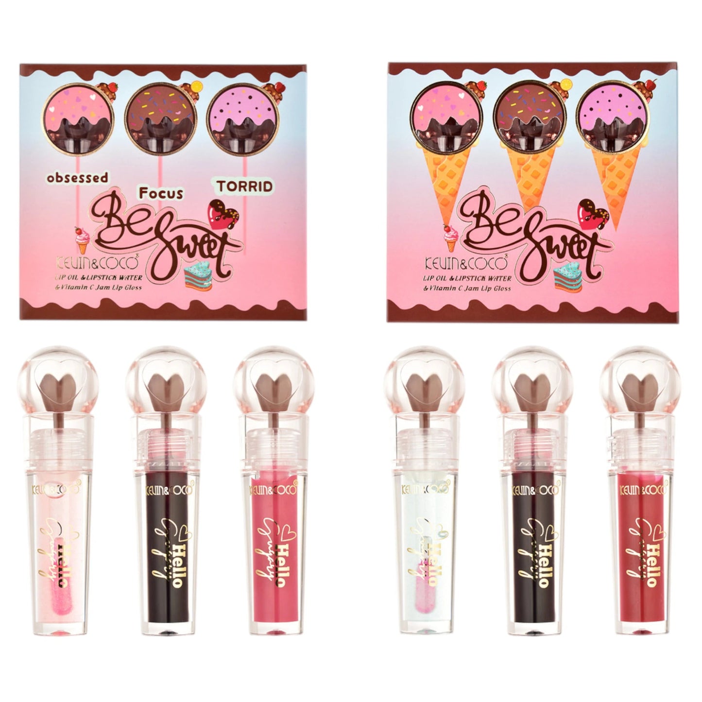 KEVIN & COCO LIP OIL & LIP STICK WATER