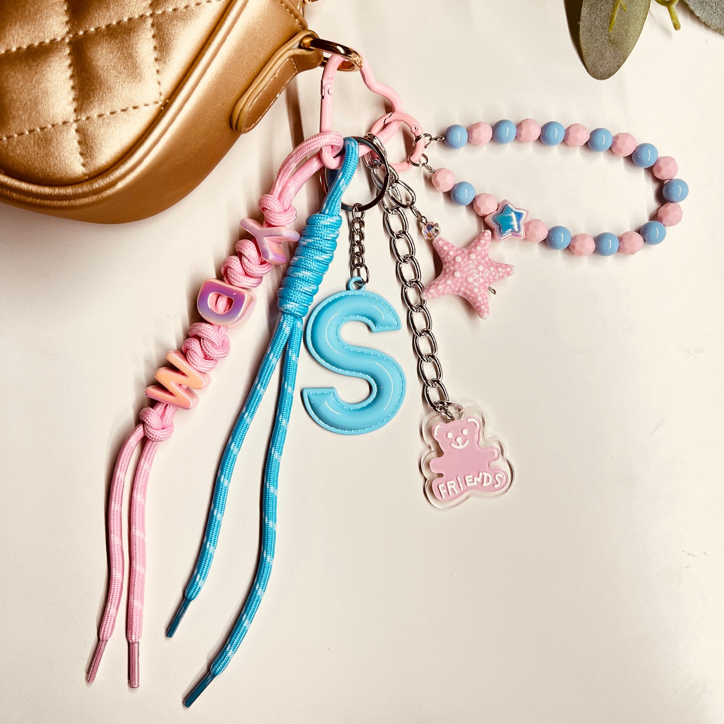 HANDMADE BAG CHARMS ~ STAR/BEAR CHARM