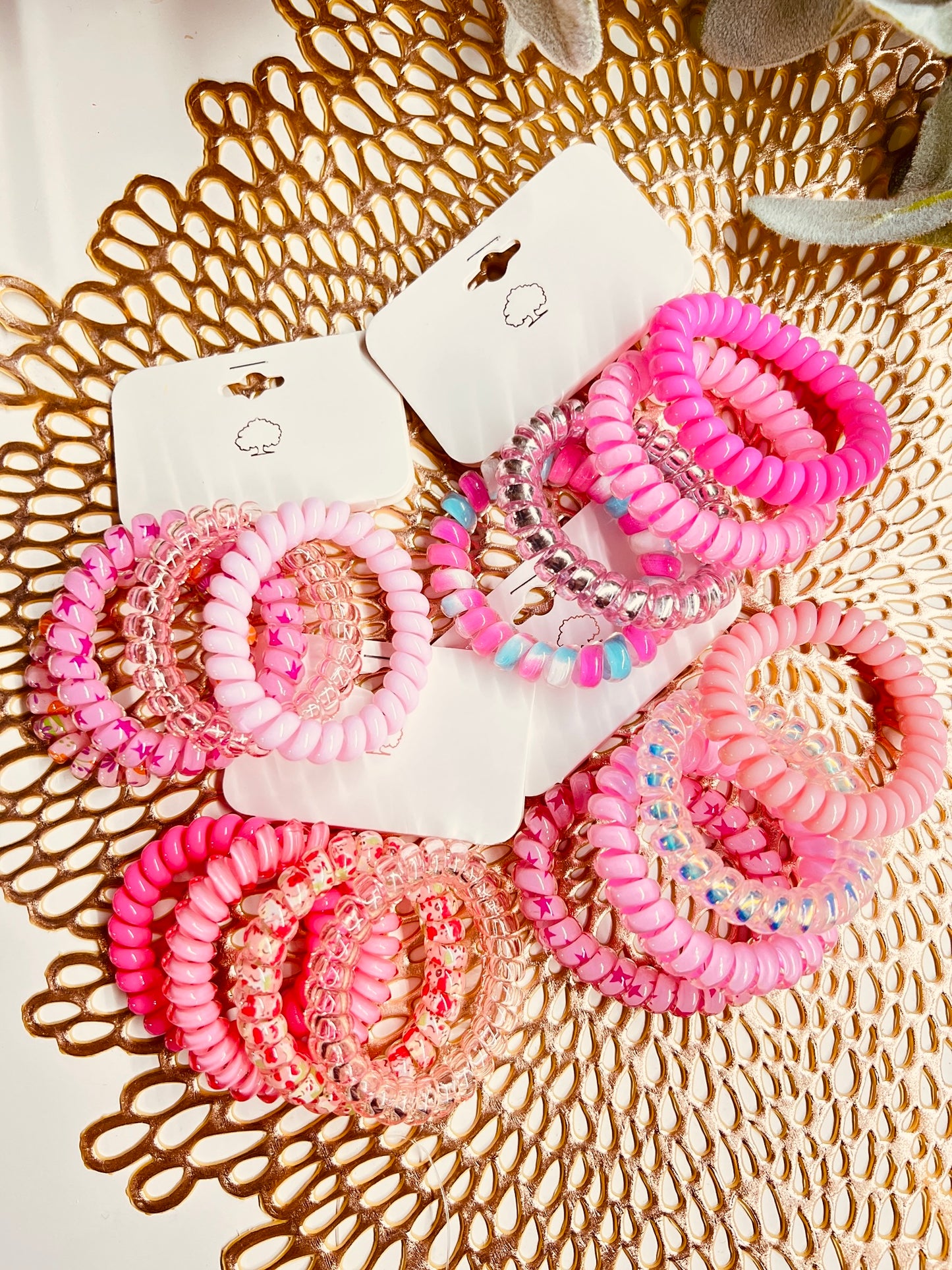 MYSTERY TELEPHONE CORD HAIR TIES