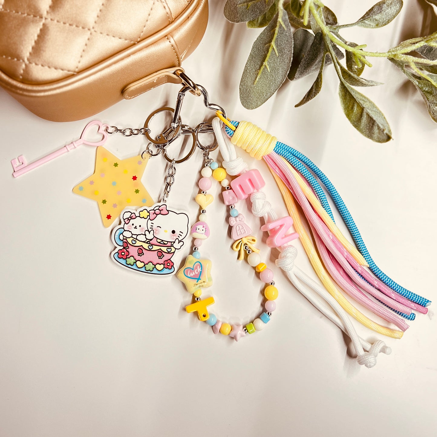 HANDMADE BAG CHARMS ~ RAINBOW 7 ~