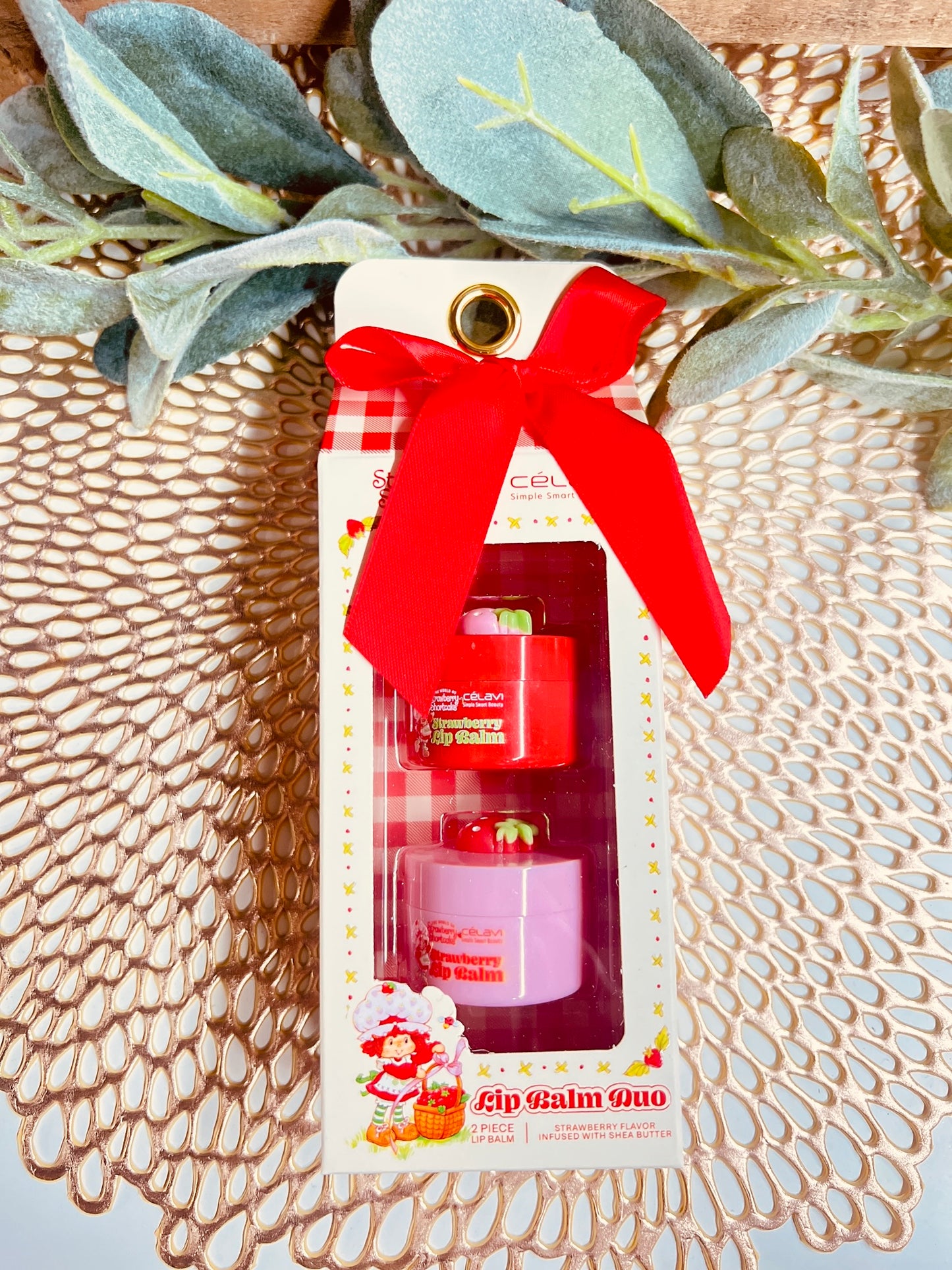 STRAWBERRY SHORTCAKE LIP BALM DUO