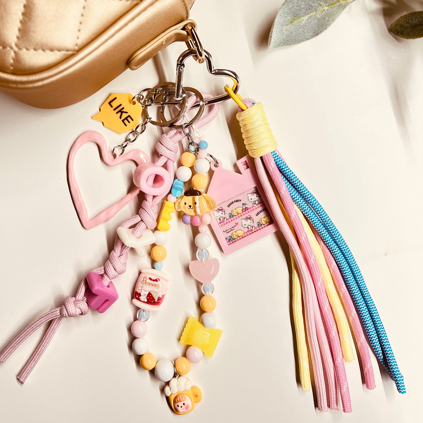 HANDMADE BAG CHARMS ~ RAINBOW 1 ~