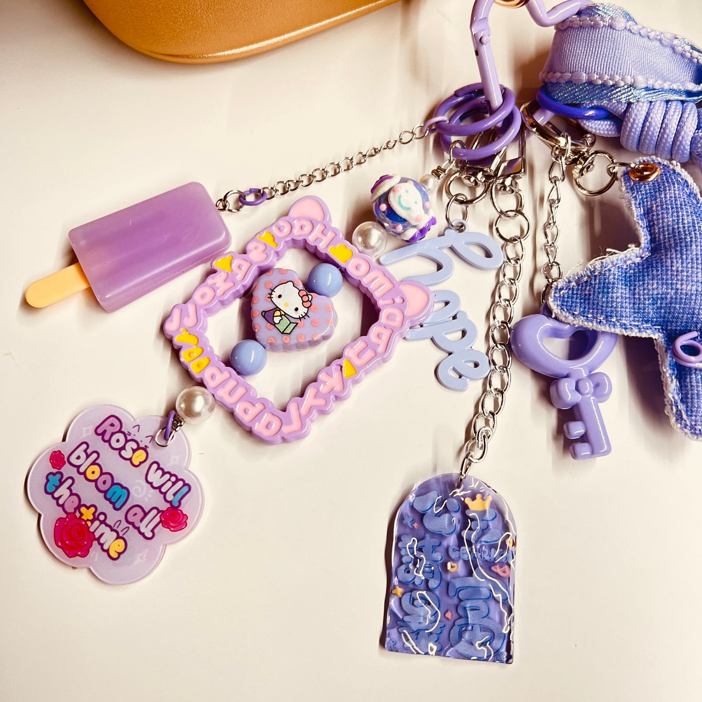HANDMADE BAG CHARMS ~ PURPLE 14 ~