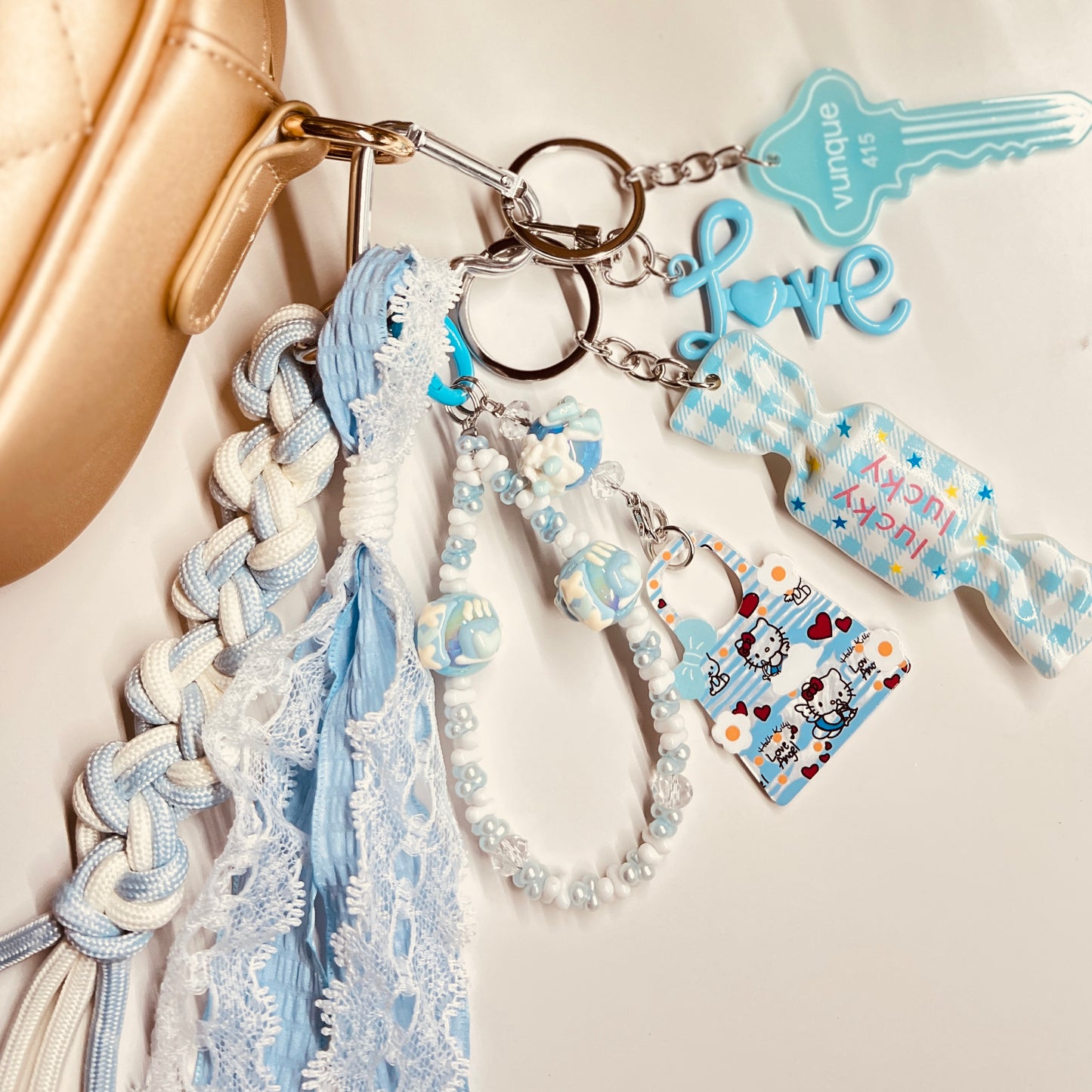 HANDMADE BAG CHARMS ~ CANDY/KEY ~