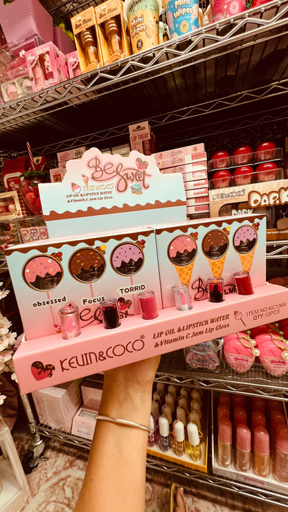 KEVIN & COCO LIP OIL & LIP STICK WATER