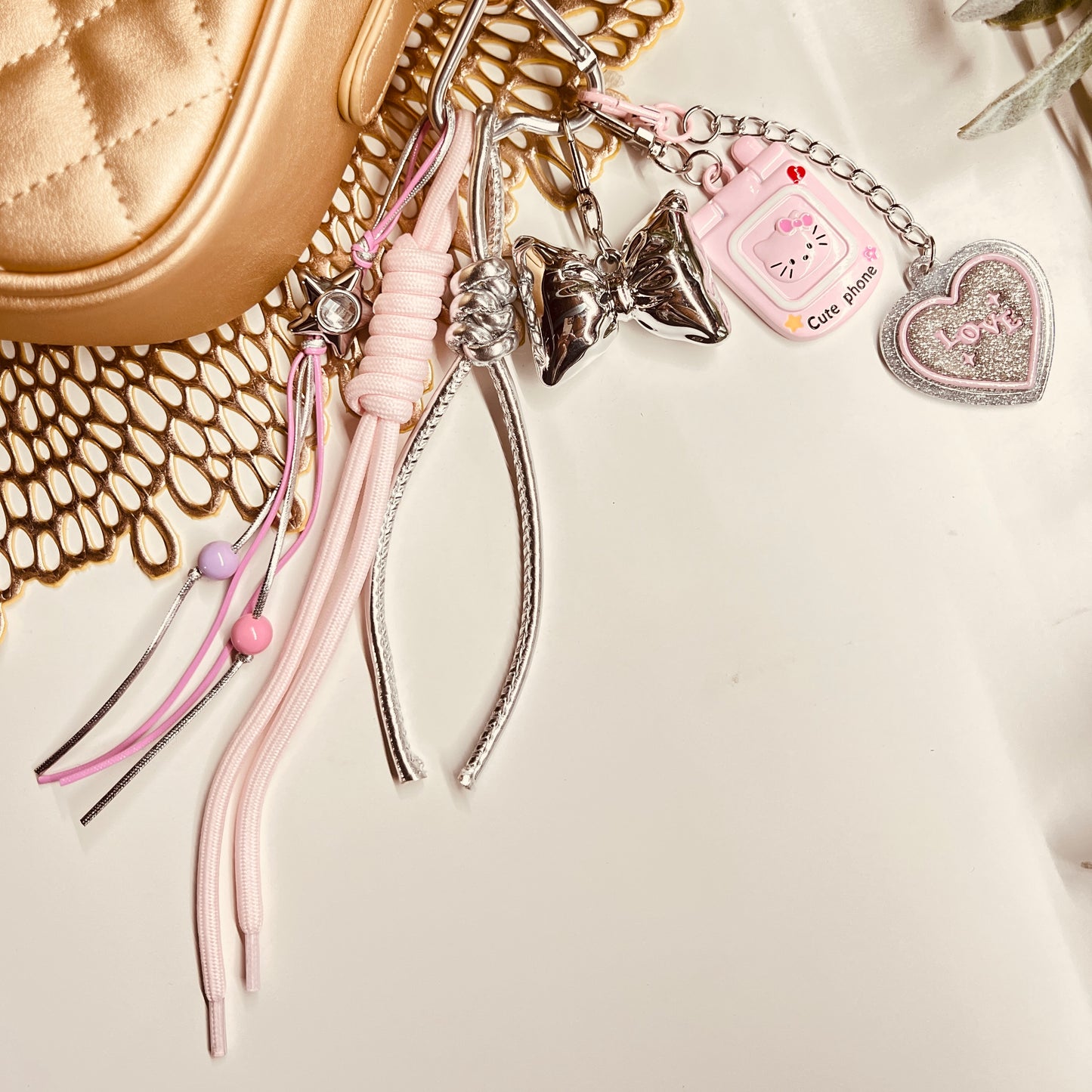 HANDMADE BAG CHARMS ~ CUTE PHONE