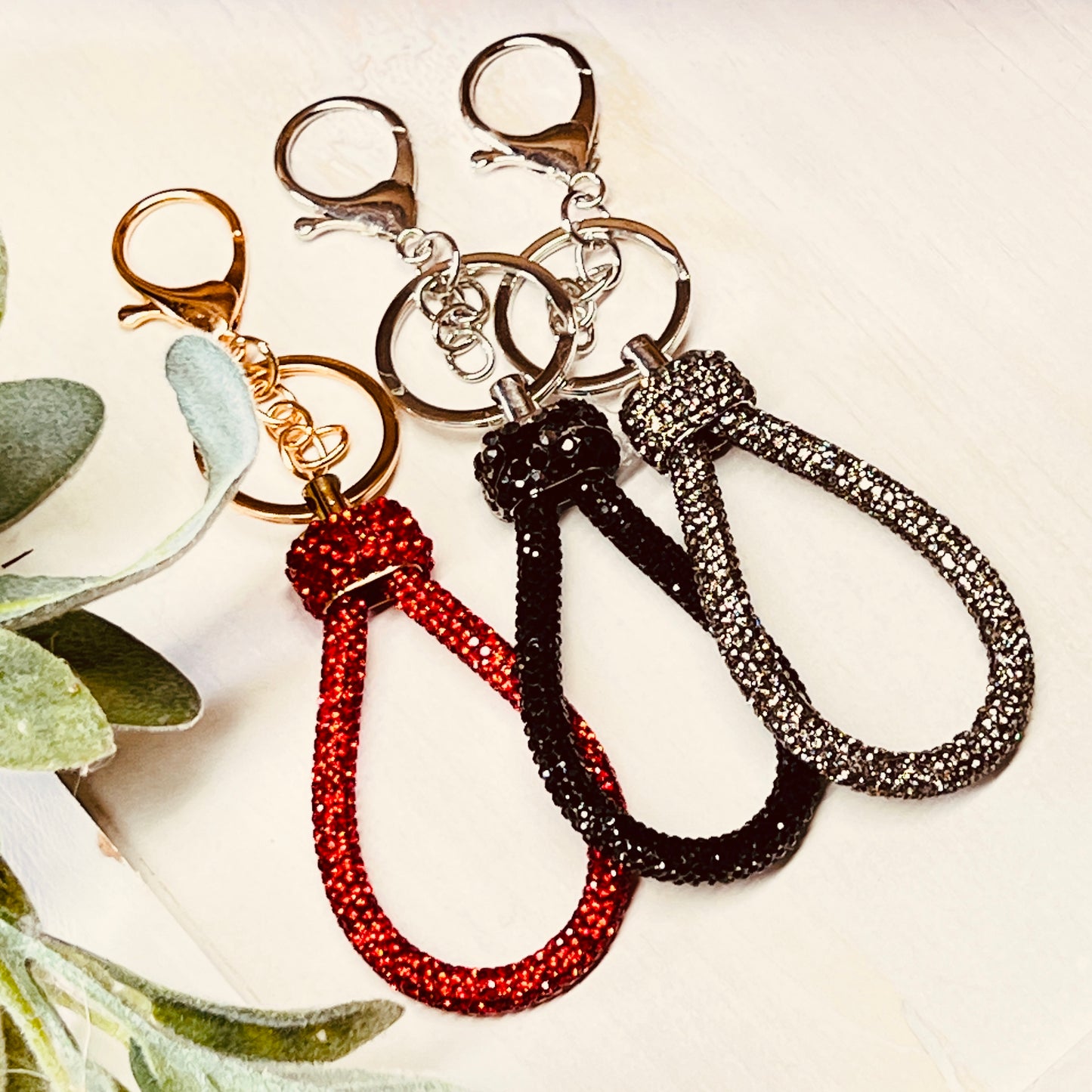 RHINESTONE KEYCHAIN