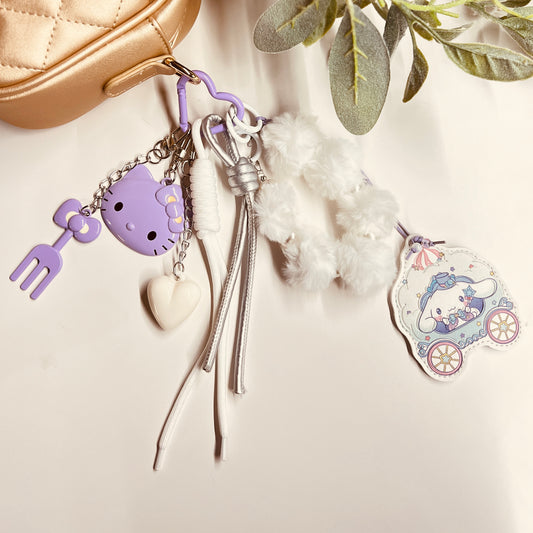 HANDMADE BAG CHARMS ~ PURPLE 15 ~