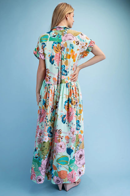 FLORAL MAXI DRESS