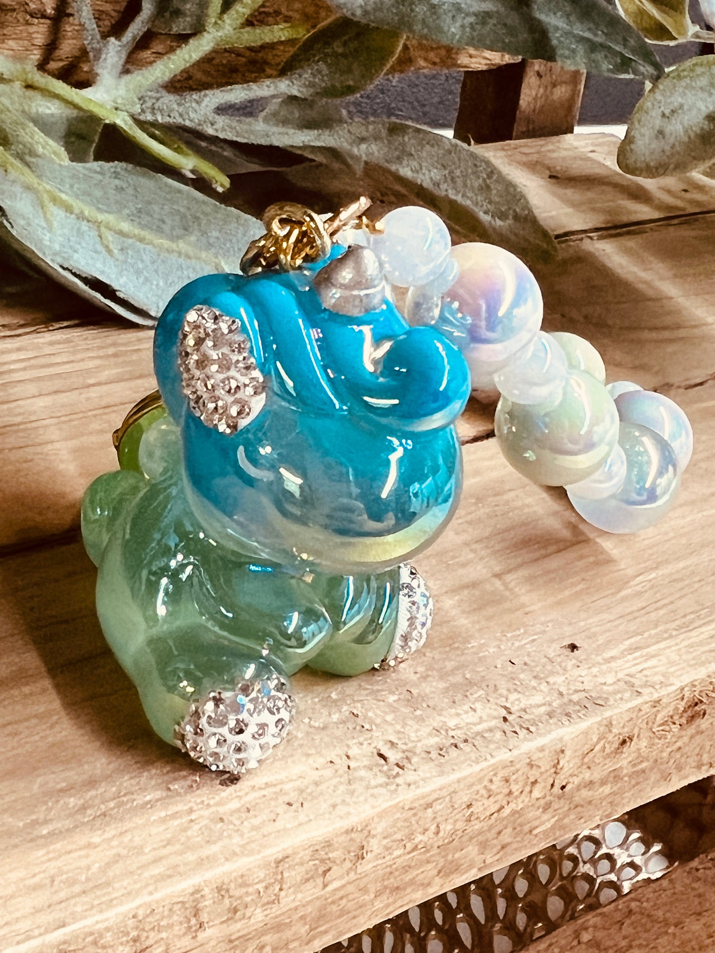 OMBRE UNICORN W/RHINESTONES KEYCHAIN