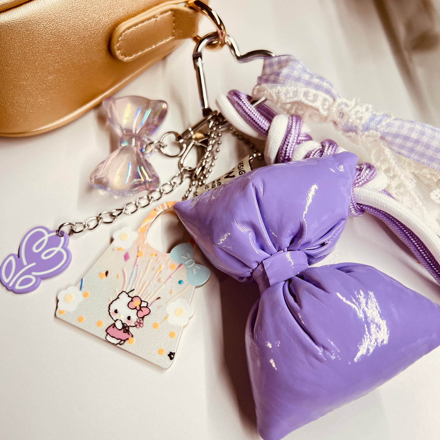 HANDMADE BAG CHARMS ~ PURPLE 10 ~