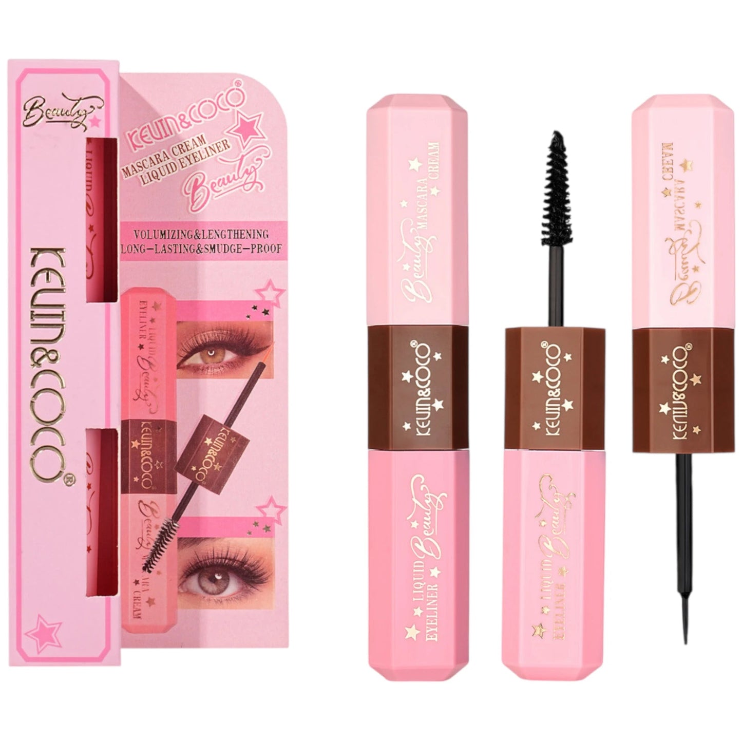 KEVIN & COCO MASCARA& LIQUID EYELINER DUO