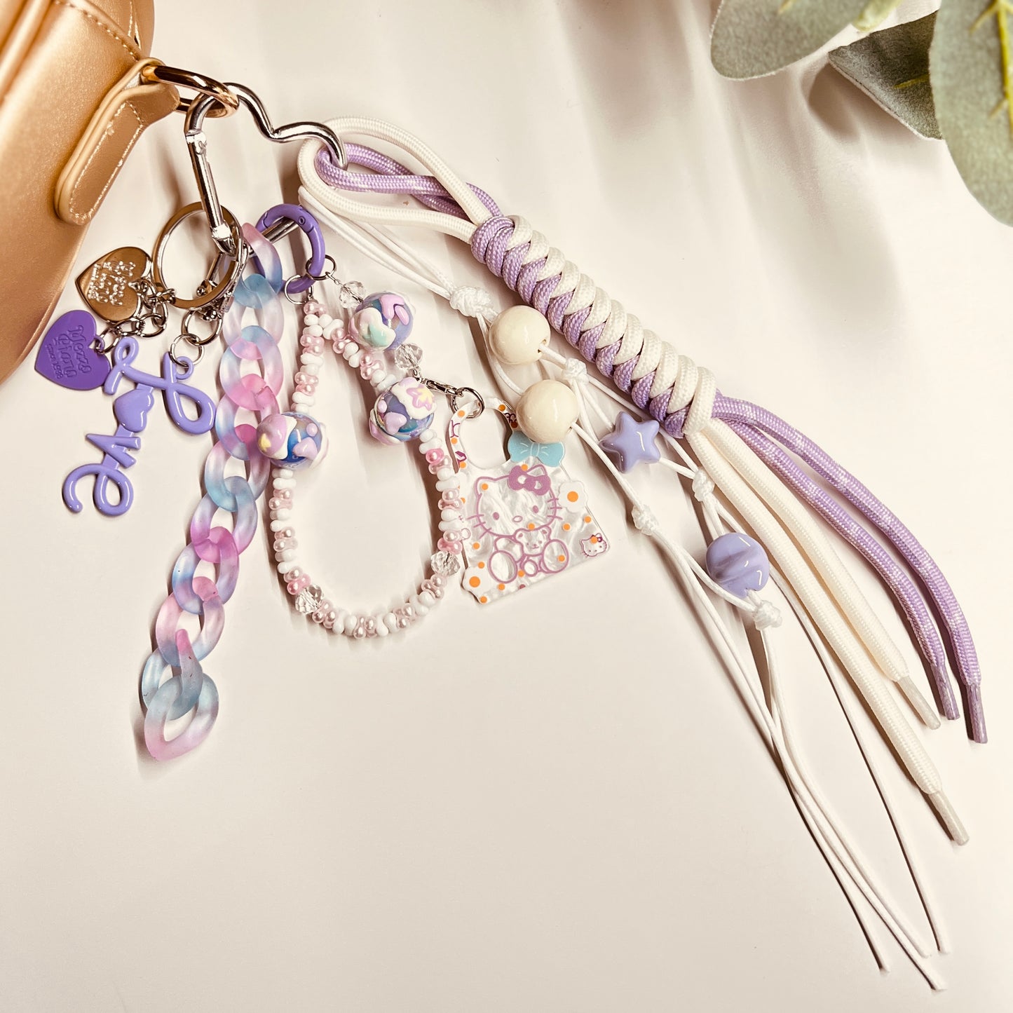 HANDMADE BAG CHARMS ~ PURPLE 5 ~