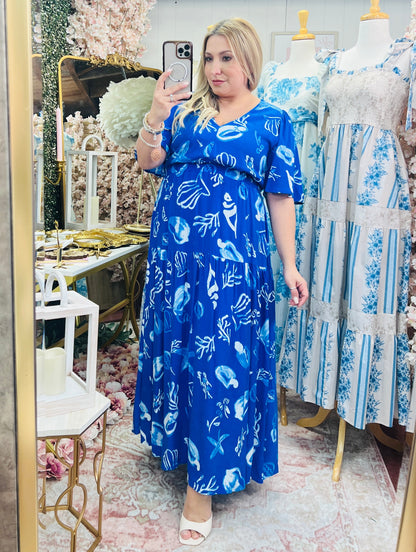 BEACH VIBES BLUE MAXI DRESS