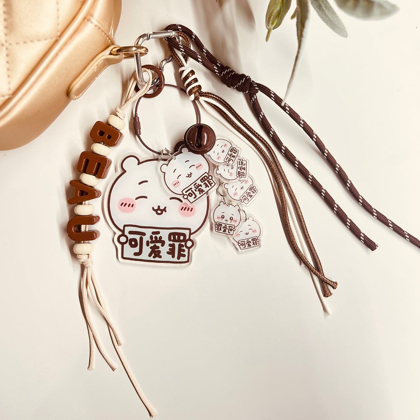 HANDMADE BAG CHARMS ~ BEAU ~