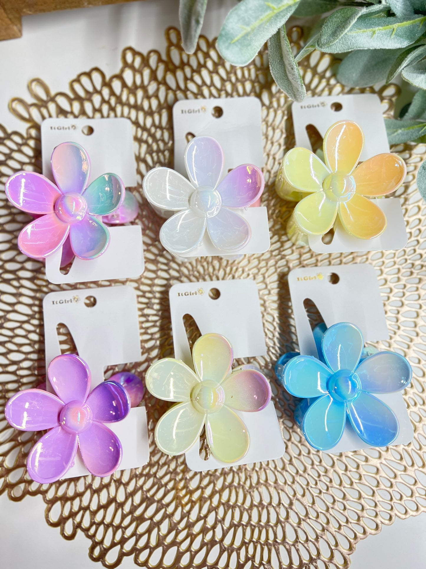 MYSTERY FLOWER CLIPS SET OF TWO