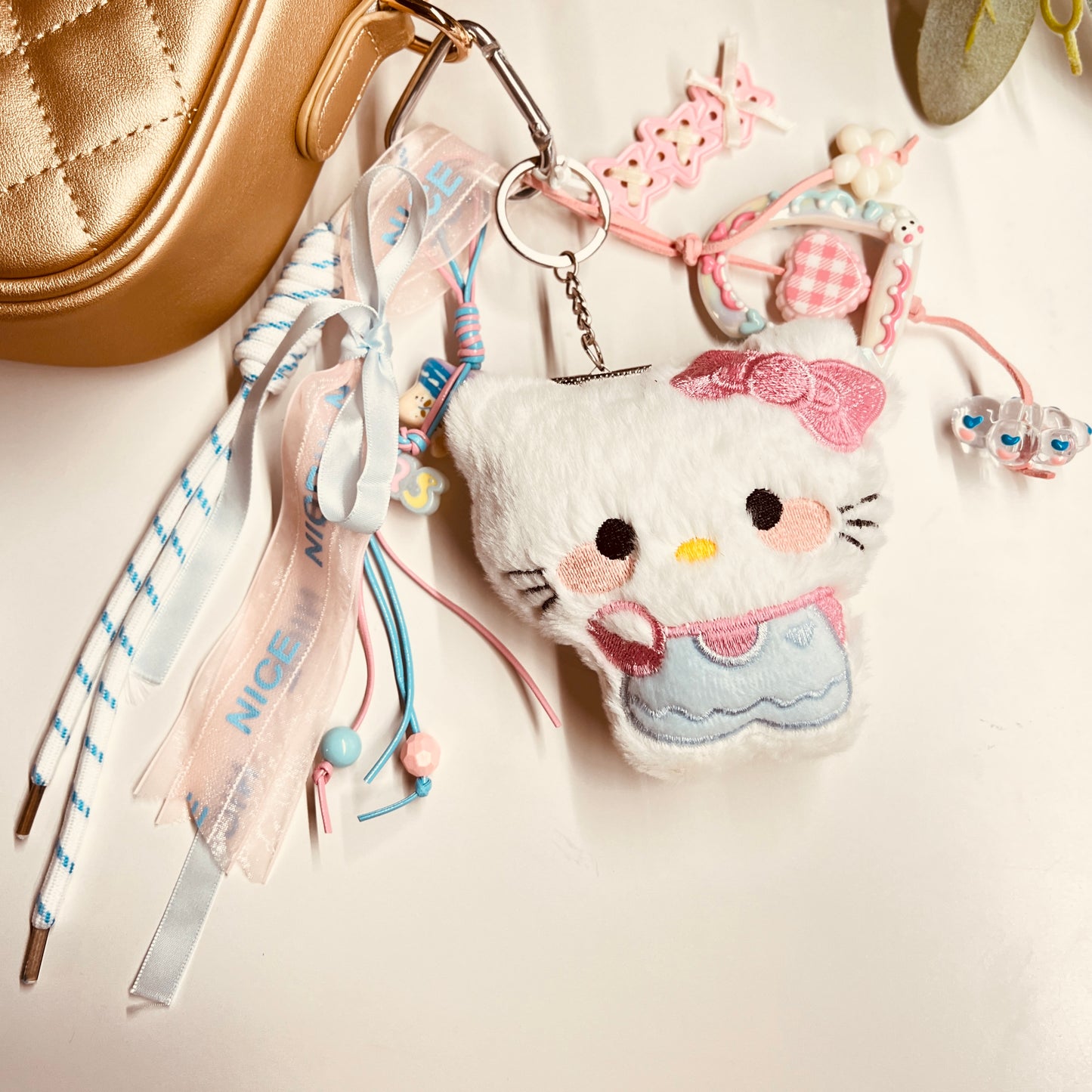 HANDMADE BAG CHARMS ~ KITTY PLUSHY