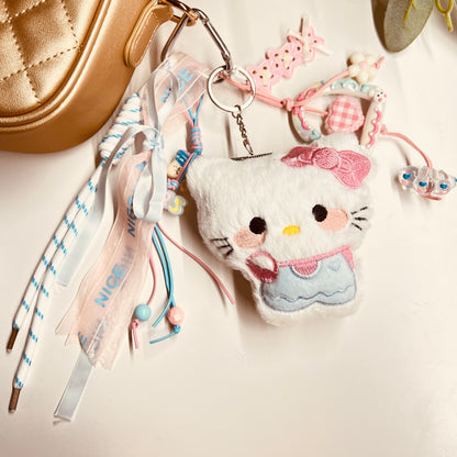 HANDMADE BAG CHARMS ~ KITTY PLUSHY