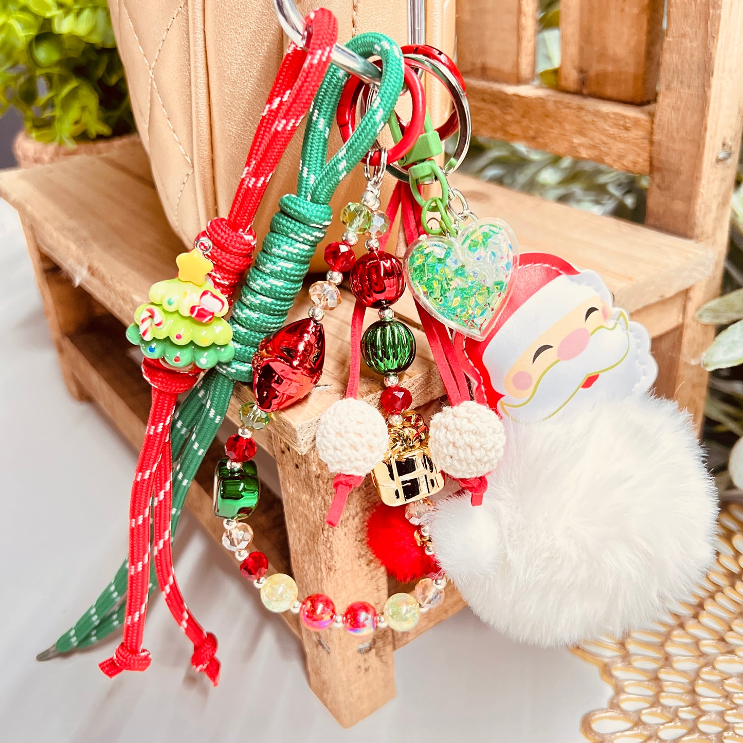 HANDMADE BAG CHARMS ~ CHRISTMAS SANTA ~