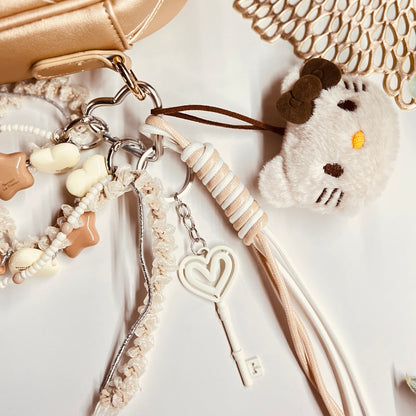 HANDMADE BAG CHARMS ~ KITTY FACE ~