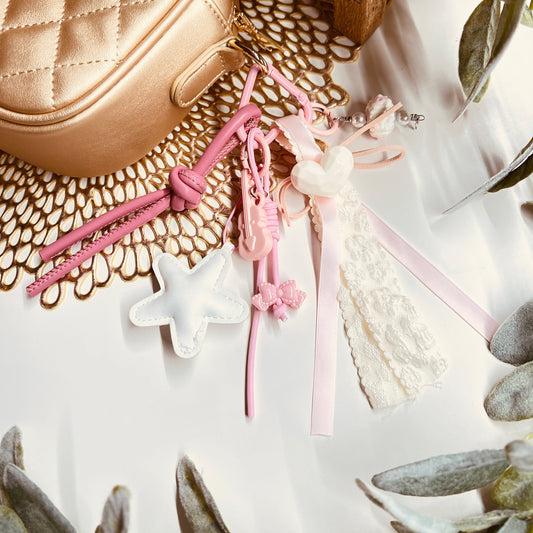 HANDMADE BAG CHARMS ~ COQUETTE/STAR/VIOLIN