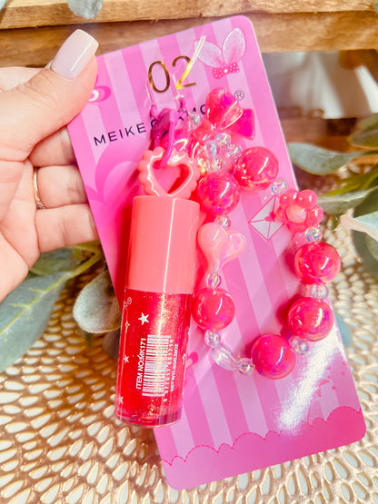 LIP GLOSS W/KEYCHAIN