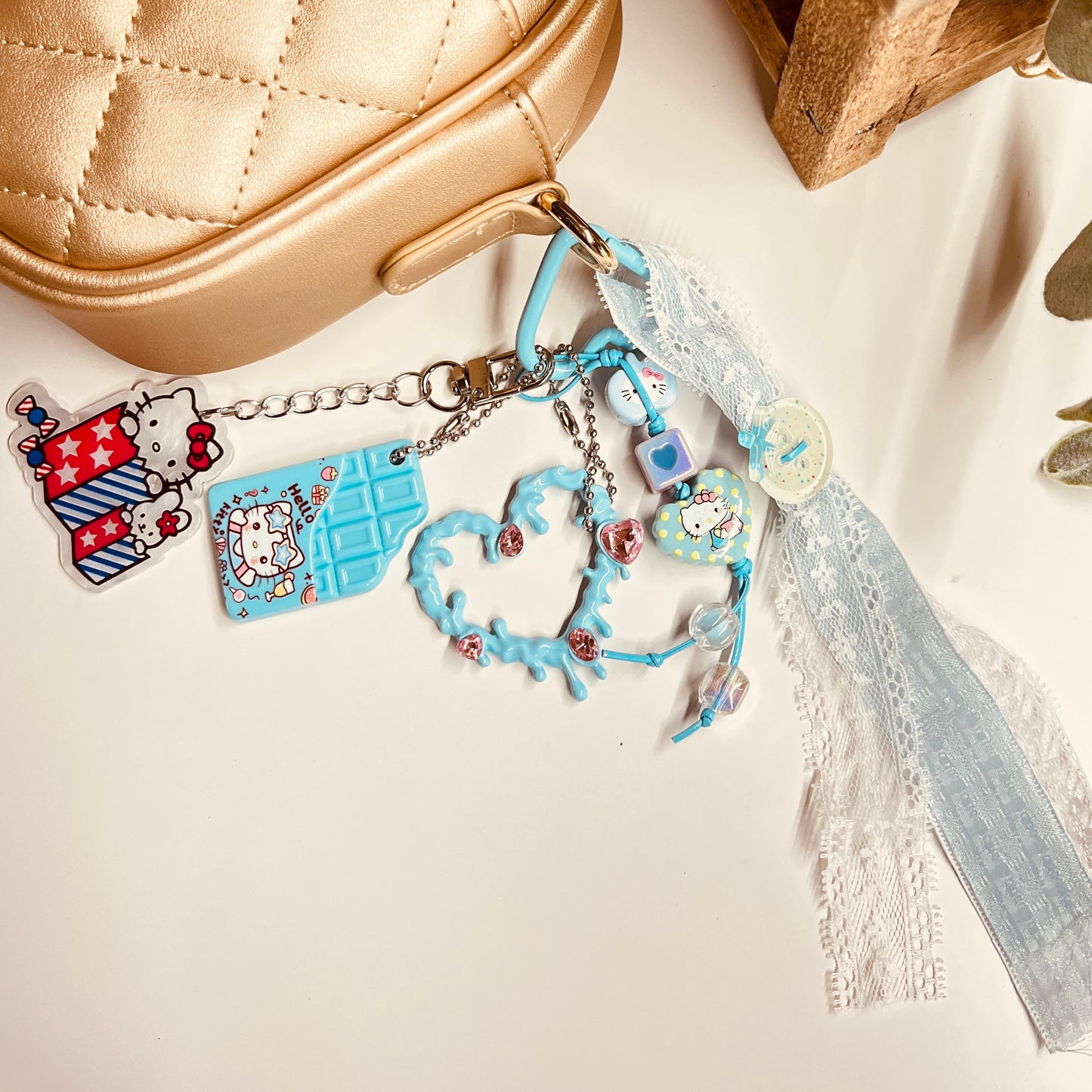 HANDMADE BAG CHARMS ~ HEART ~