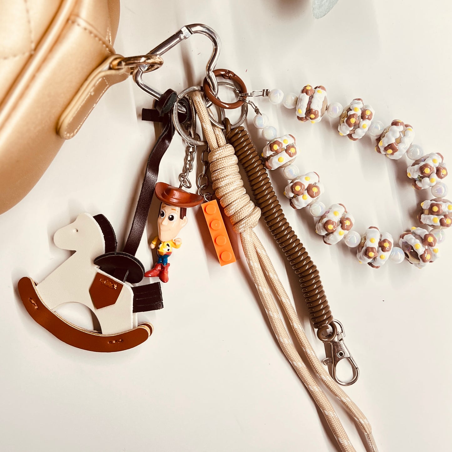 HANDMADE BAG CHARMS ~ LEATHER HORSE ~