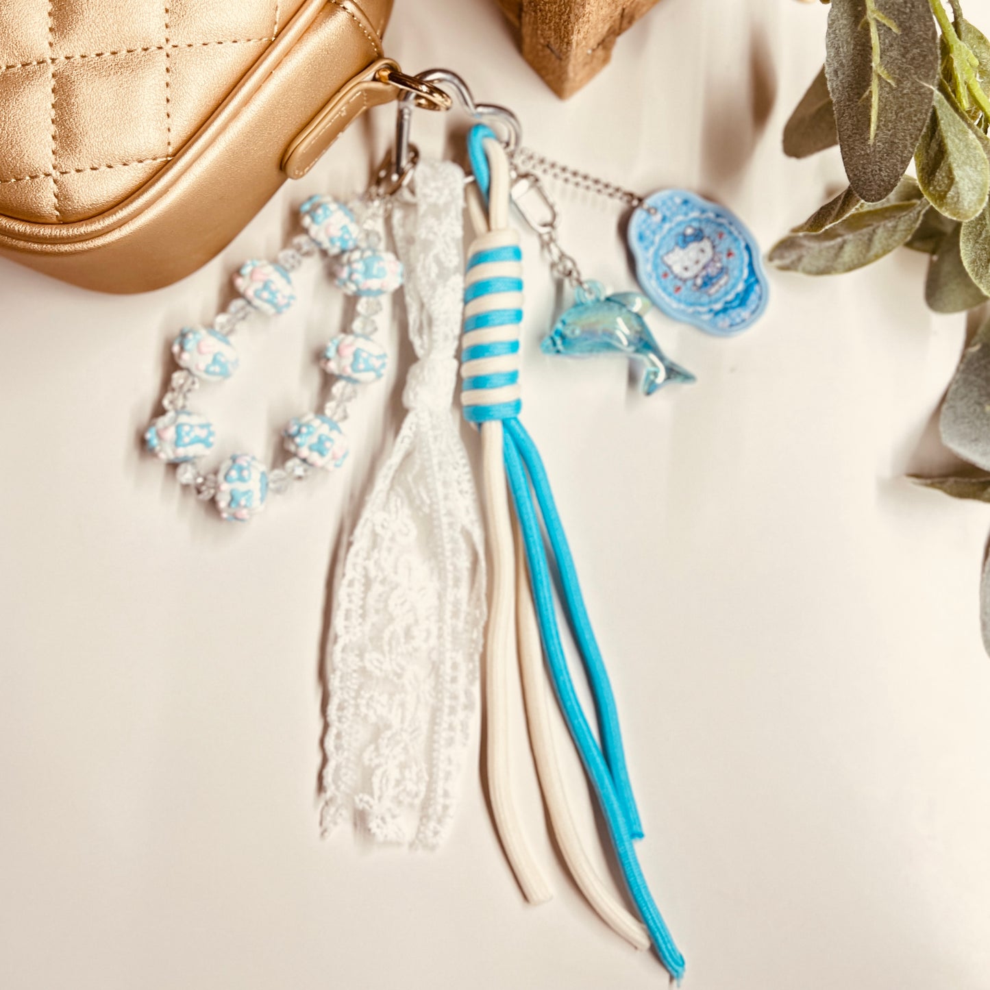 HANDMADE BAG CHARMS ~ DOLPHIN ~