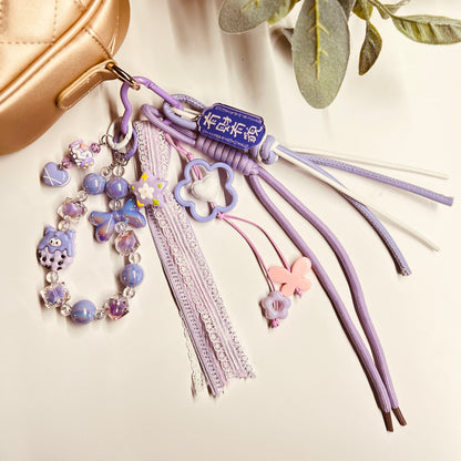 HANDMADE BAG CHARMS ~ PURPLE 6 ~
