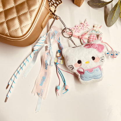 HANDMADE BAG CHARMS ~ KITTY PLUSHY