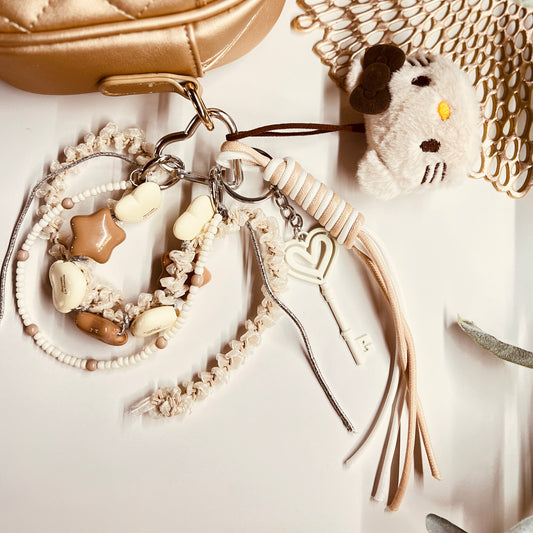 HANDMADE BAG CHARMS ~ KITTY FACE ~