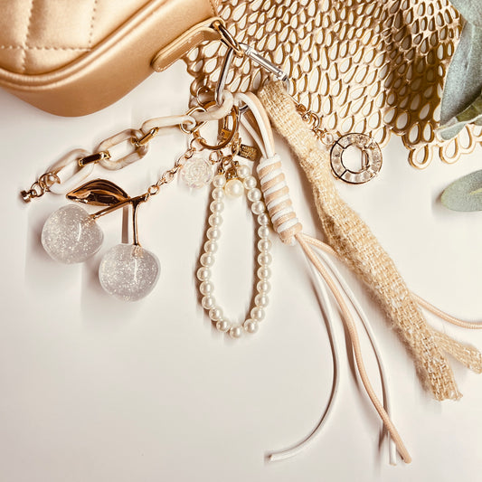 HANDMADE BAG CHARMS ~ CHERRIES ~