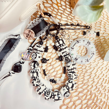 HANDMADE BAG CHARMS ~ PANDA FLOATIE