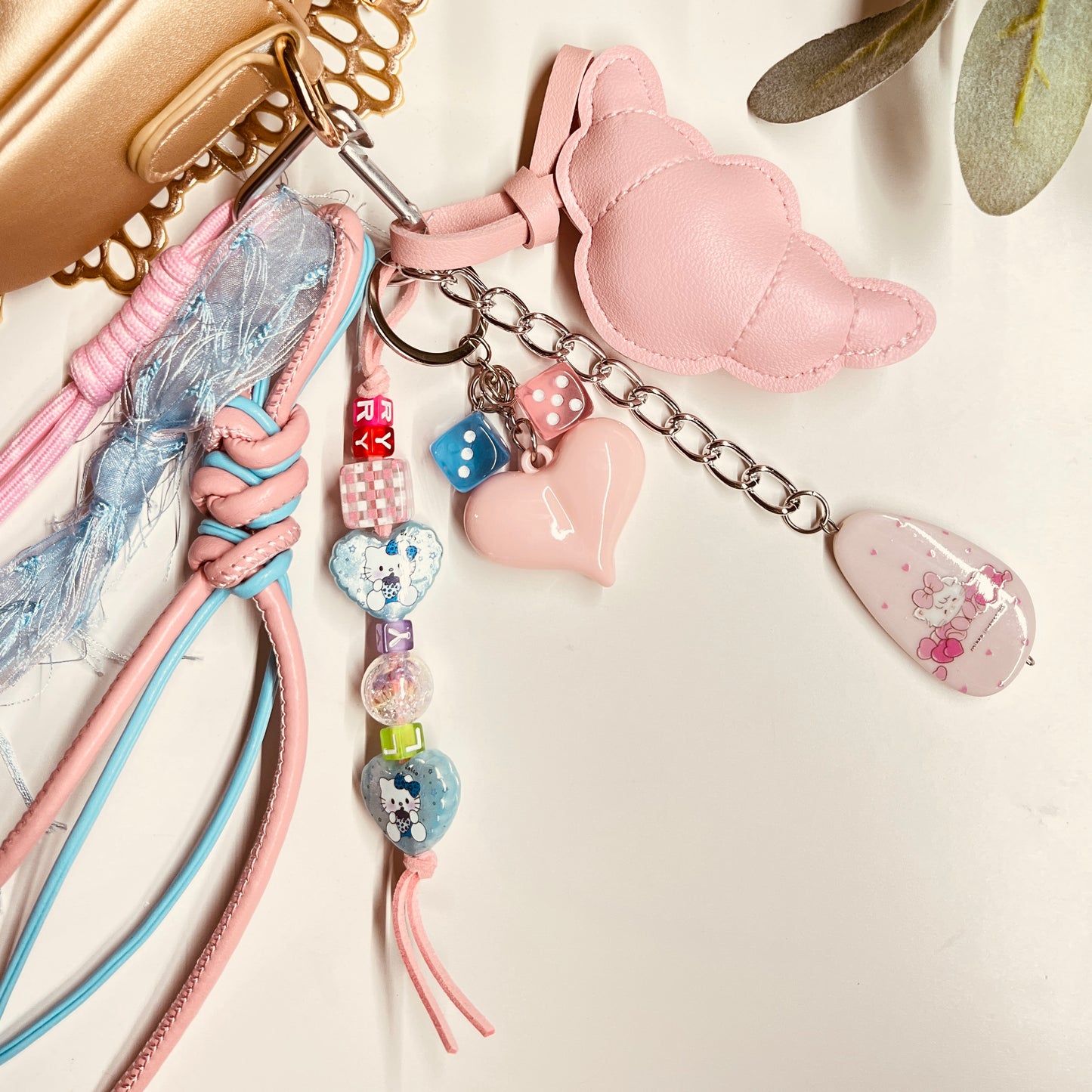 HANDMADE BAG CHARMS ~ CROISSANT