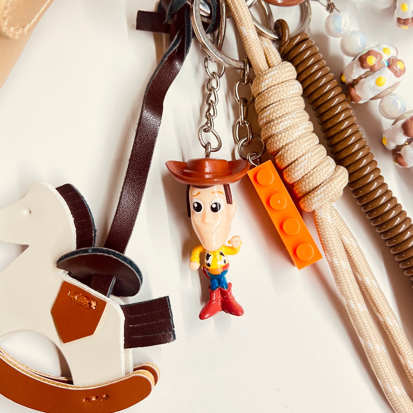 HANDMADE BAG CHARMS ~ LEATHER HORSE ~