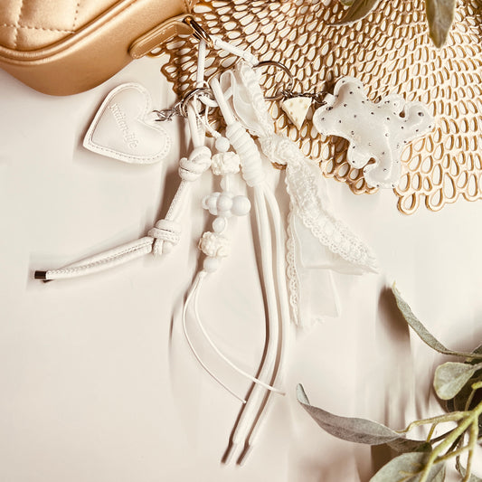 HANDMADE BAG CHARMS ~ SPARKLY TEDDY ~