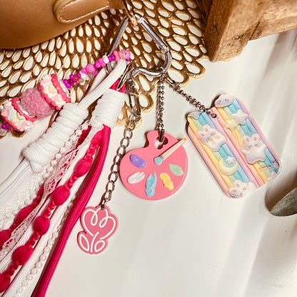 HANDMADE BAG CHARMS ~ PAINTS CHARM