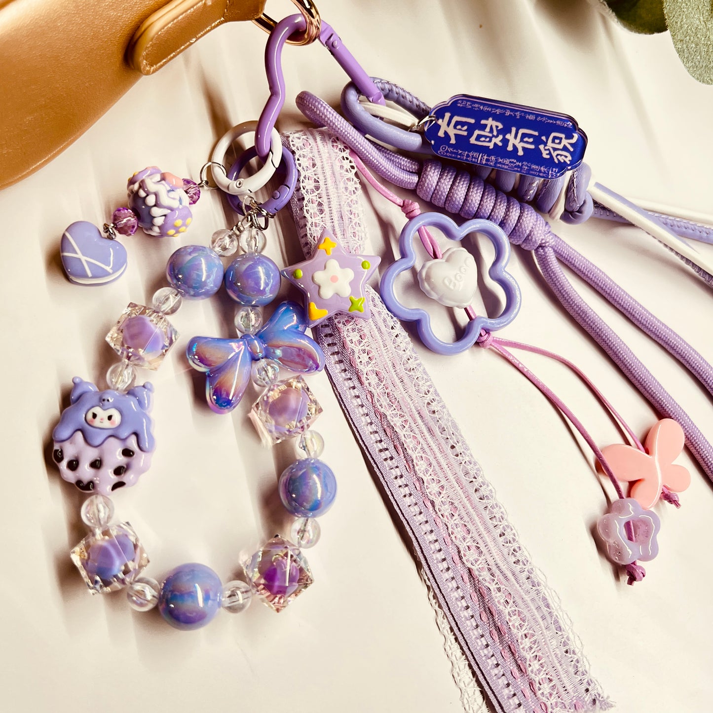 HANDMADE BAG CHARMS ~ PURPLE 6 ~