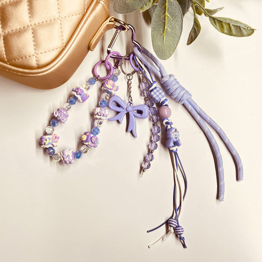 HANDMADE BAG CHARMS ~ PURPLE 1 ~