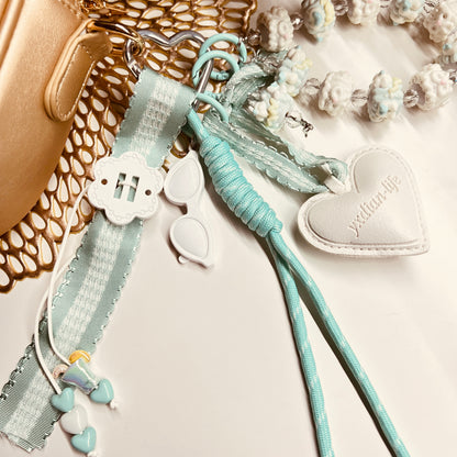 HANDMADE BAG CHARMS ~ HAND PAINTED BEADS