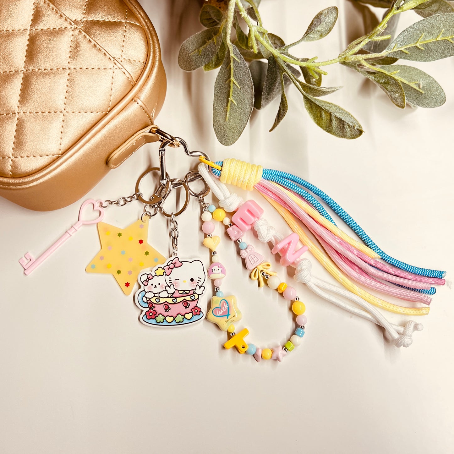 HANDMADE BAG CHARMS ~ RAINBOW 7 ~