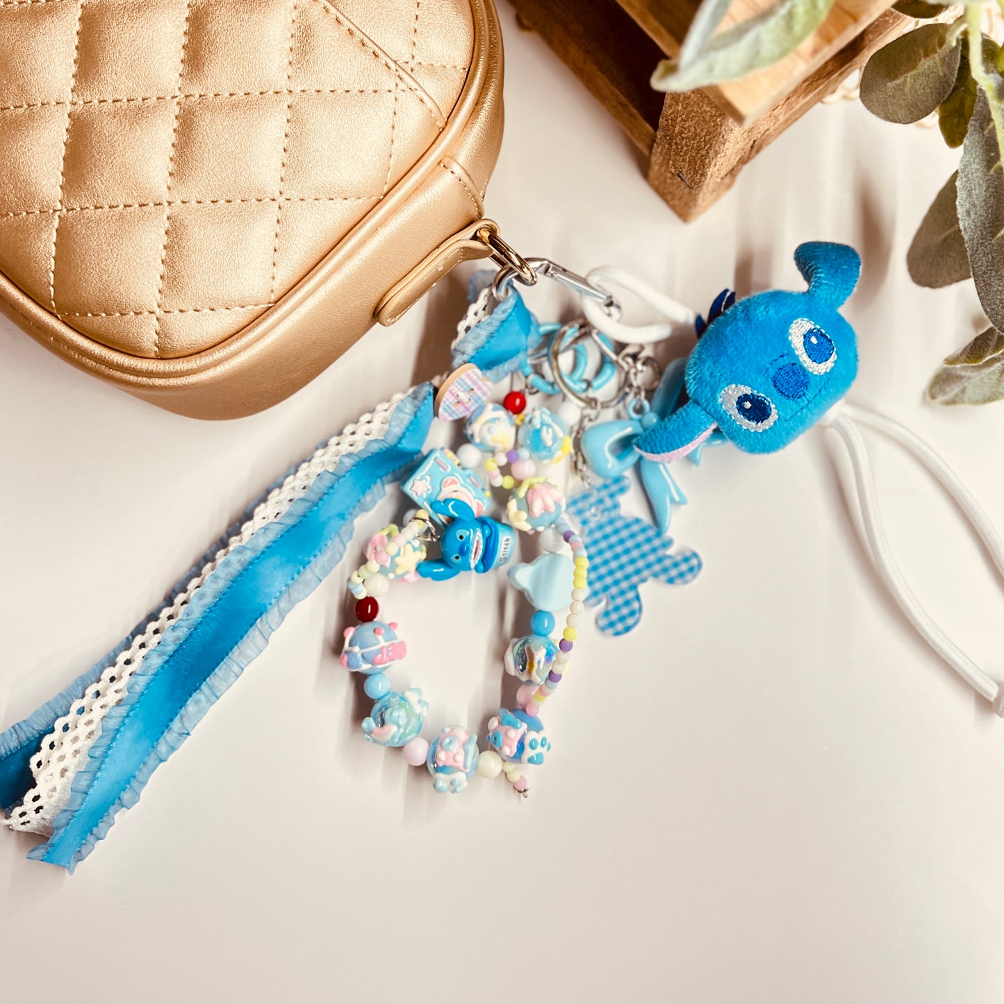 HANDMADE BAG CHARMS ~ BLUE MONSTER ~