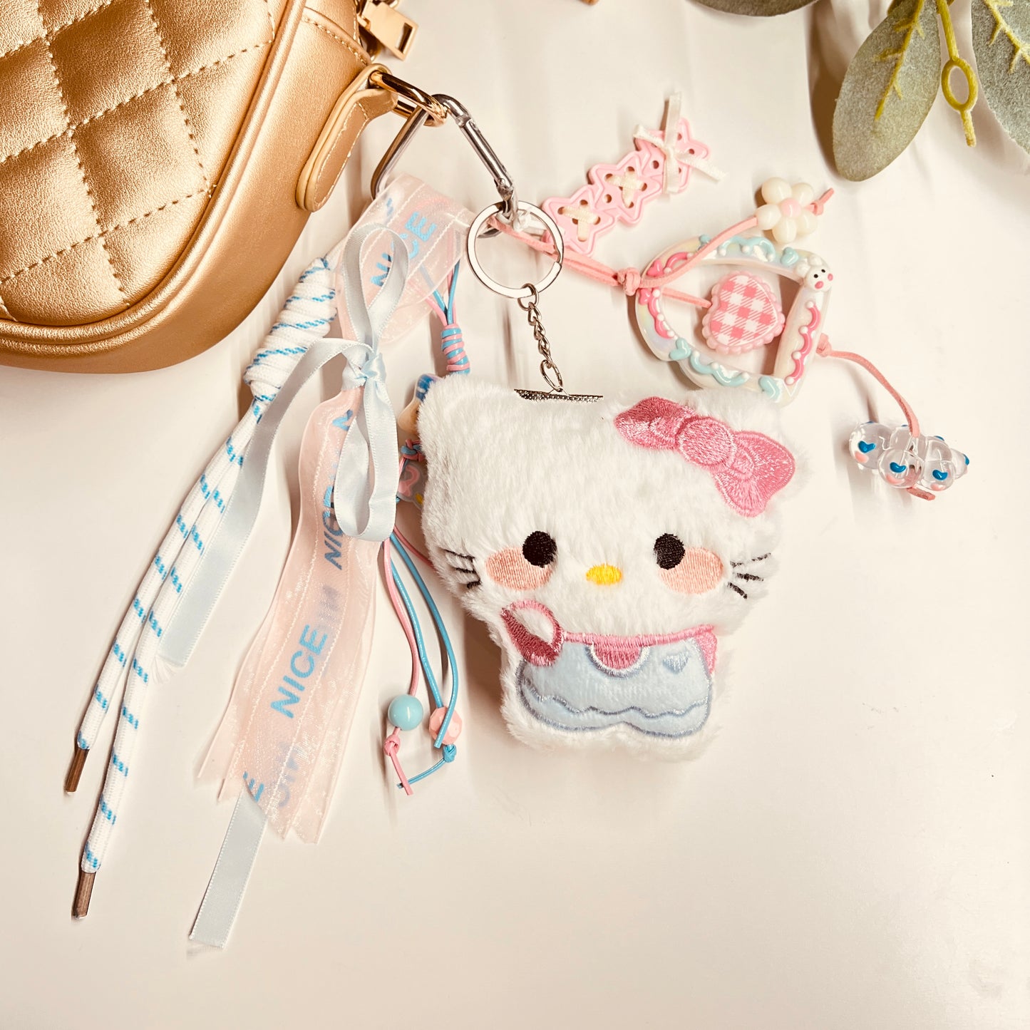 HANDMADE BAG CHARMS ~ KITTY PLUSHY
