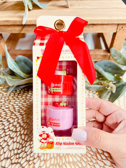 STRAWBERRY SHORTCAKE LIP BALM DUO