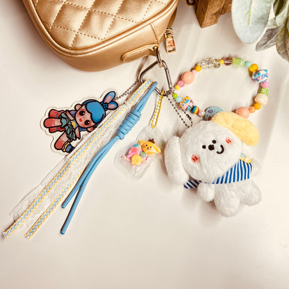 HANDMADE BAG CHARMS ~ DOG PLUSHY