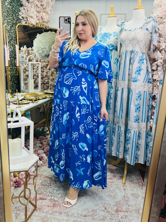 BEACH VIBES BLUE MAXI DRESS