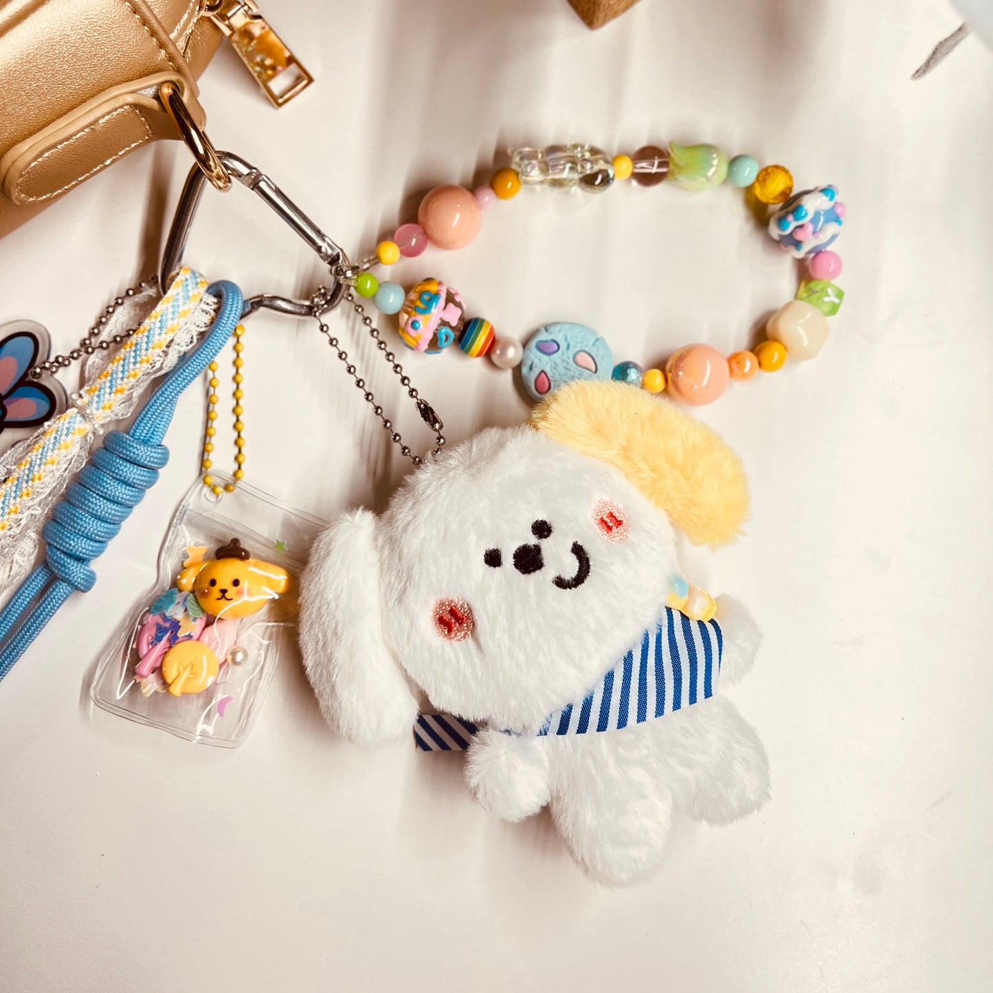 HANDMADE BAG CHARMS ~ DOG PLUSHY