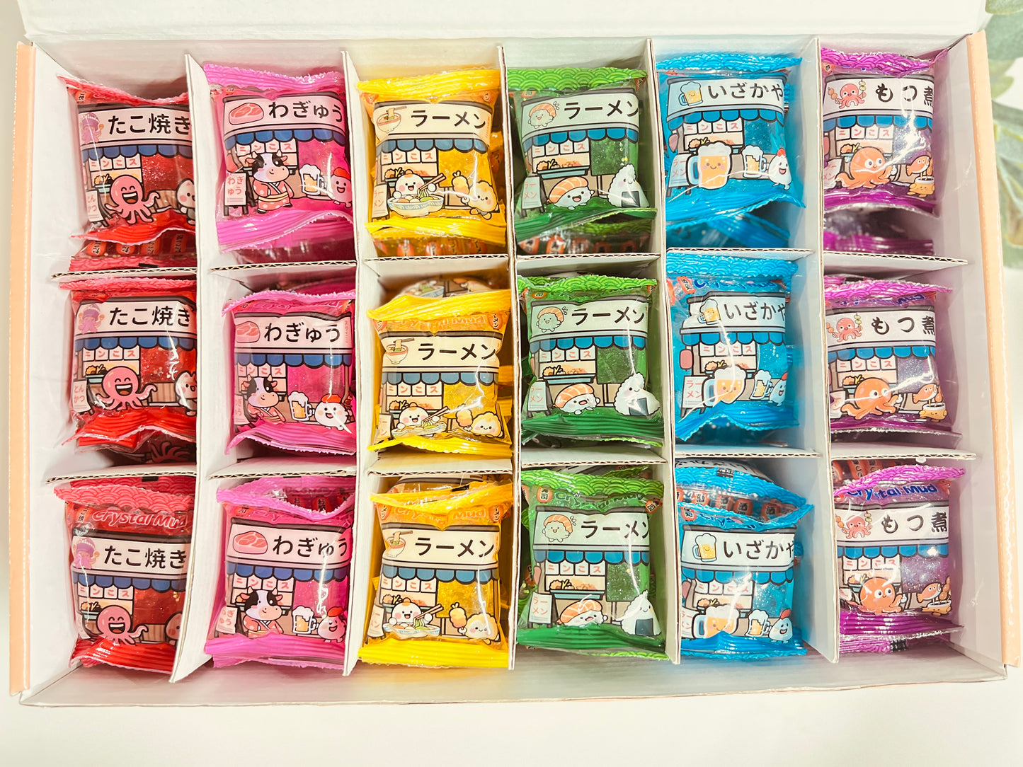 CRYSTAL MUD SET OF 6